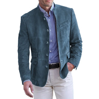 Męski Smart Casual Blazer | Stojący Kołnierz