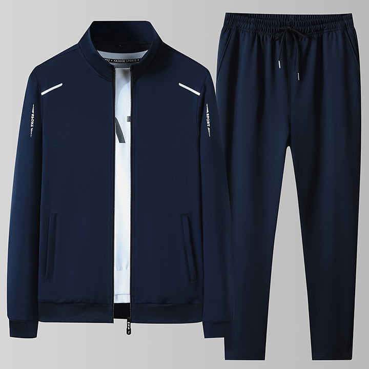 Herren Winter Trainingsanzug | Reißverschluss-Pullover und Jogginghose