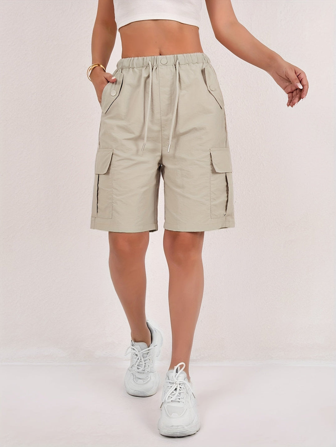 Women's Cargo Shorts | With Drawstring