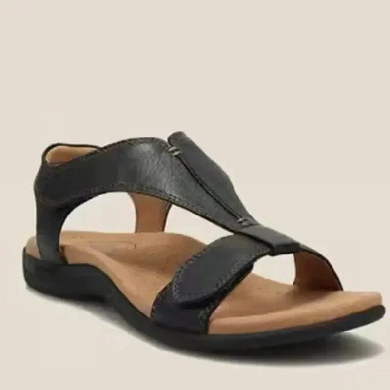 Damen Sandalen mit offenen Zehen | Klettverschluss
