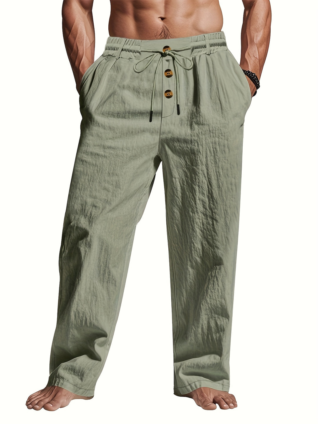 Herren Hose mit Kordel | Lockerer Schnitt