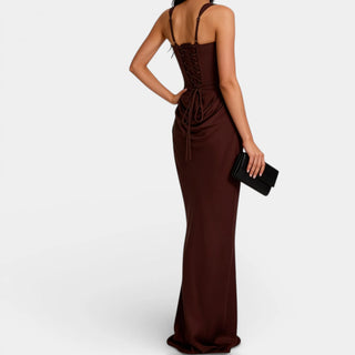 Women's Fitted Maxi Dress | Square Neckline