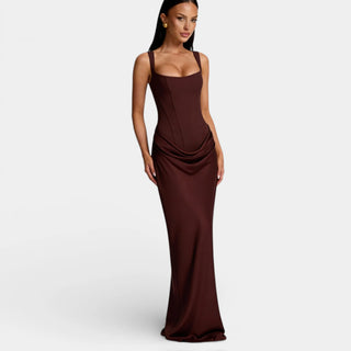 Women's Fitted Maxi Dress | Square Neckline
