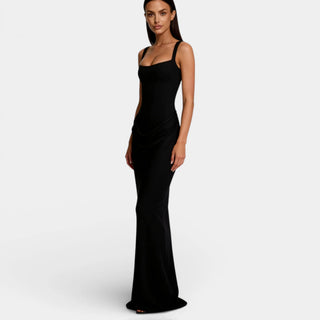 Women's Fitted Maxi Dress | Square Neckline