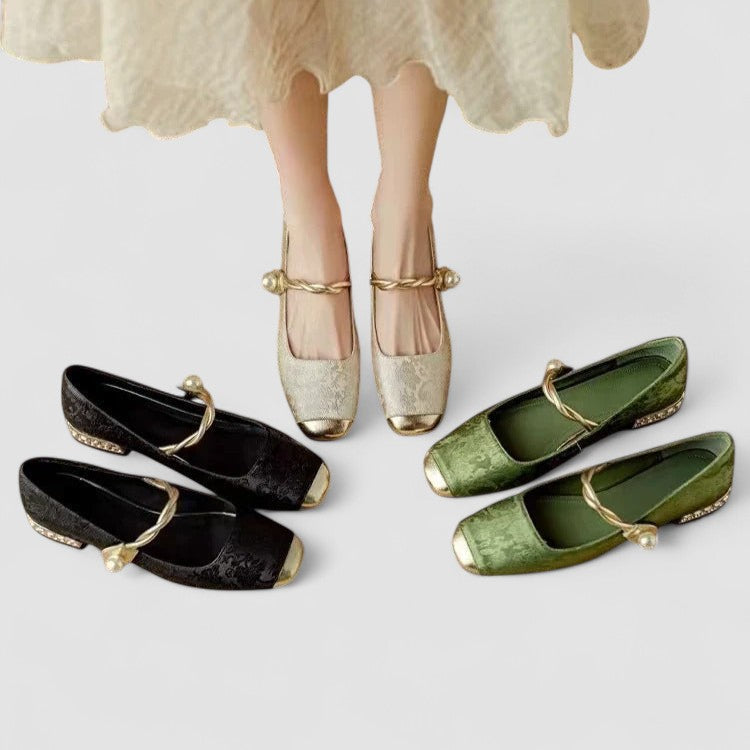 Damen Elegante Mary Jane Ballerinas | Freizeit