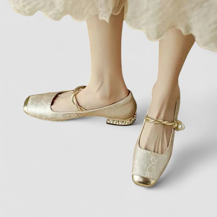 Damen Elegante Mary Jane Ballerinas | Freizeit