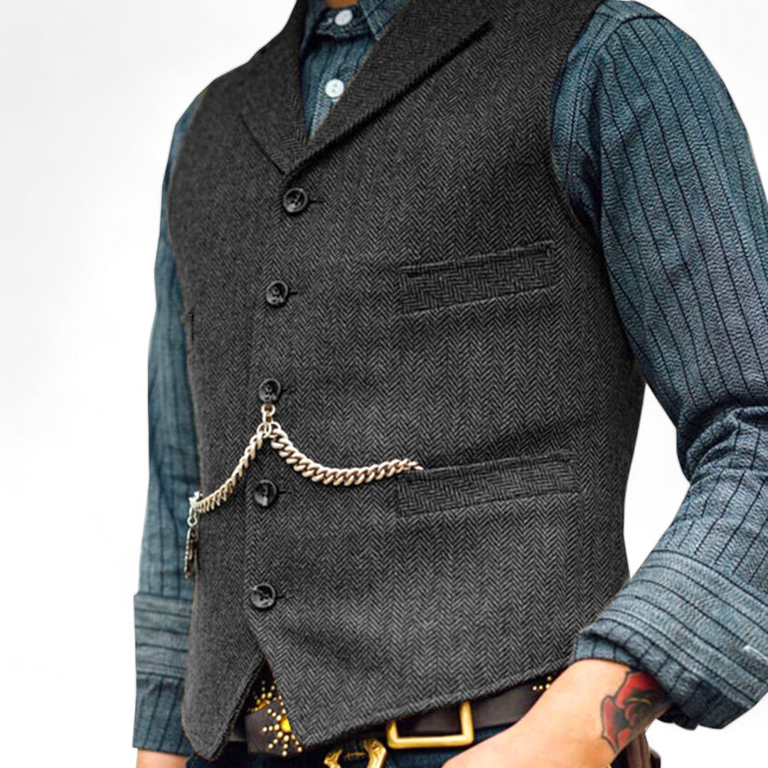 Herren Formelle Weste | Mit Kette