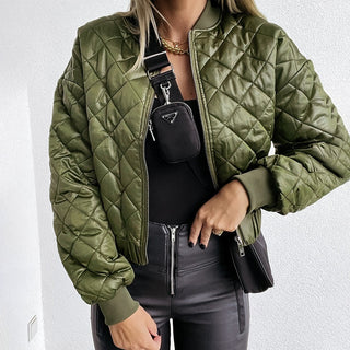 Kurtka Bomberka Damska Pikowana | Casual