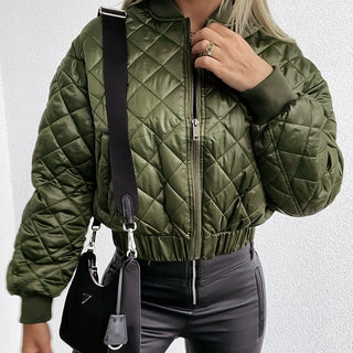 Kurtka Bomberka Damska Pikowana | Casual