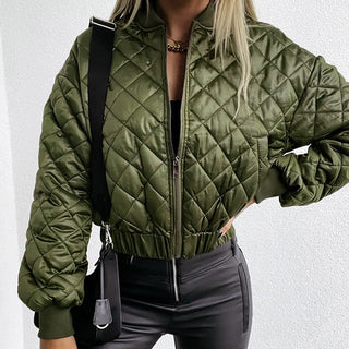 Kurtka Bomberka Damska Pikowana | Casual