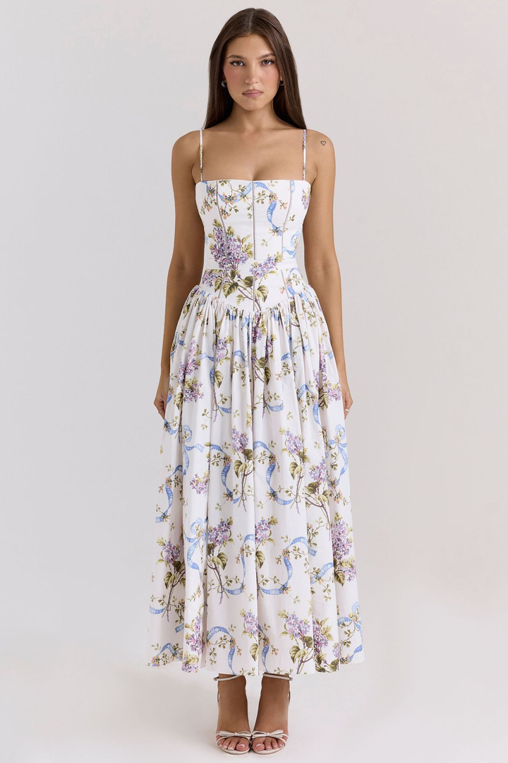 Vestido Feminino para Casamento com Corpete | Midi