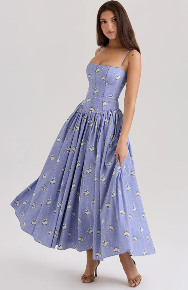 Vestido Feminino para Casamento com Corpete | Midi