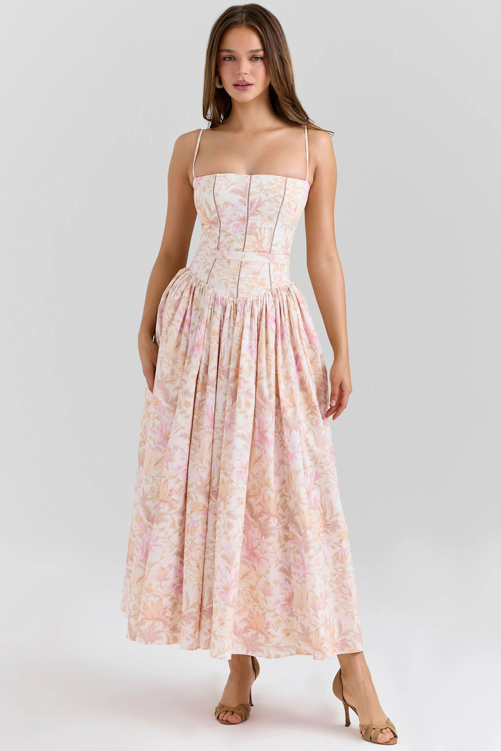 Vestido Feminino para Casamento com Corpete | Midi