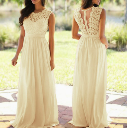 Women's Lace Wedding Dress | Maxi