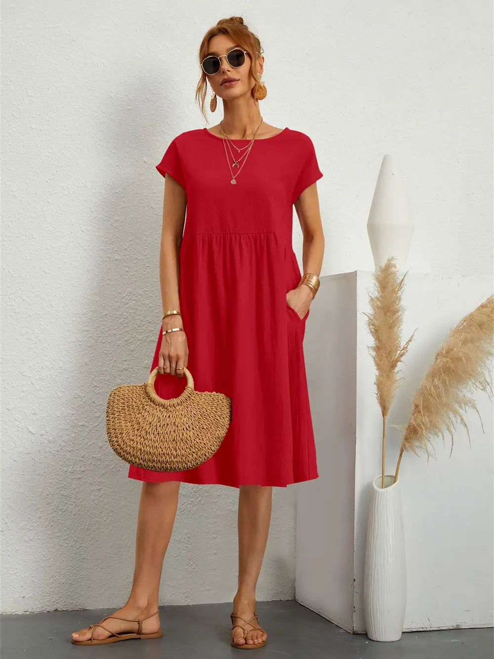 Damen Sommerkleid | Midi