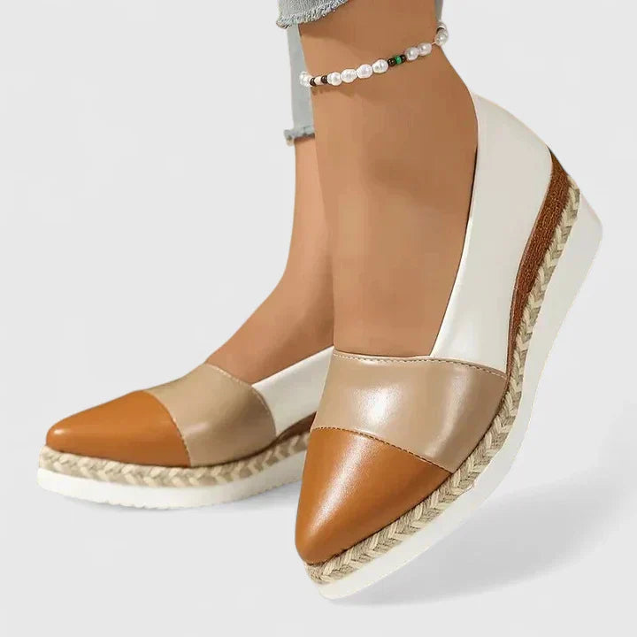 Damen Espadrilles Plateau | Geschlossene Zehen