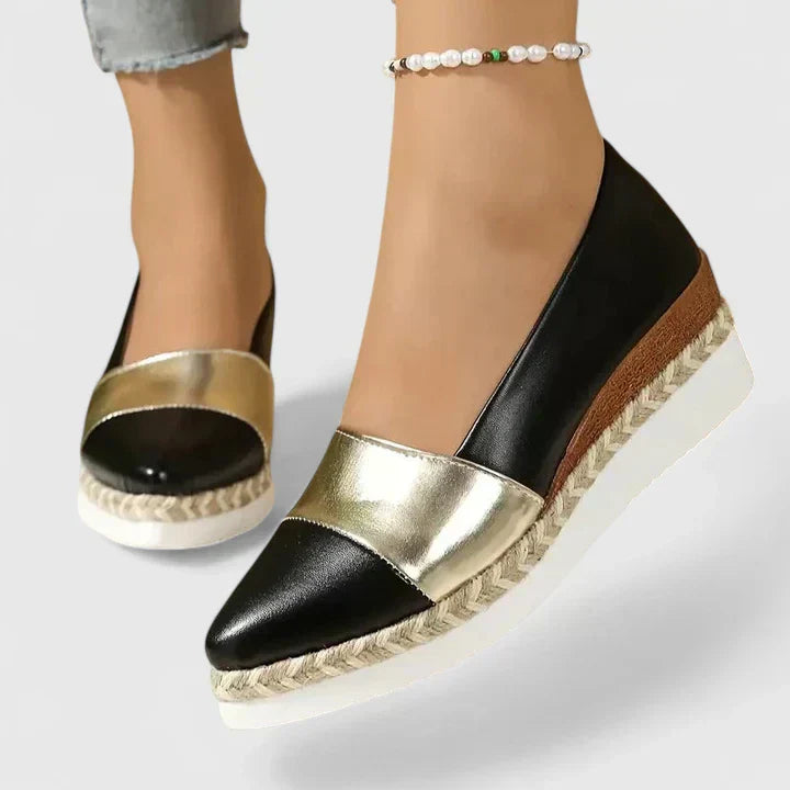 Damen Espadrilles Plateau | Geschlossene Zehen