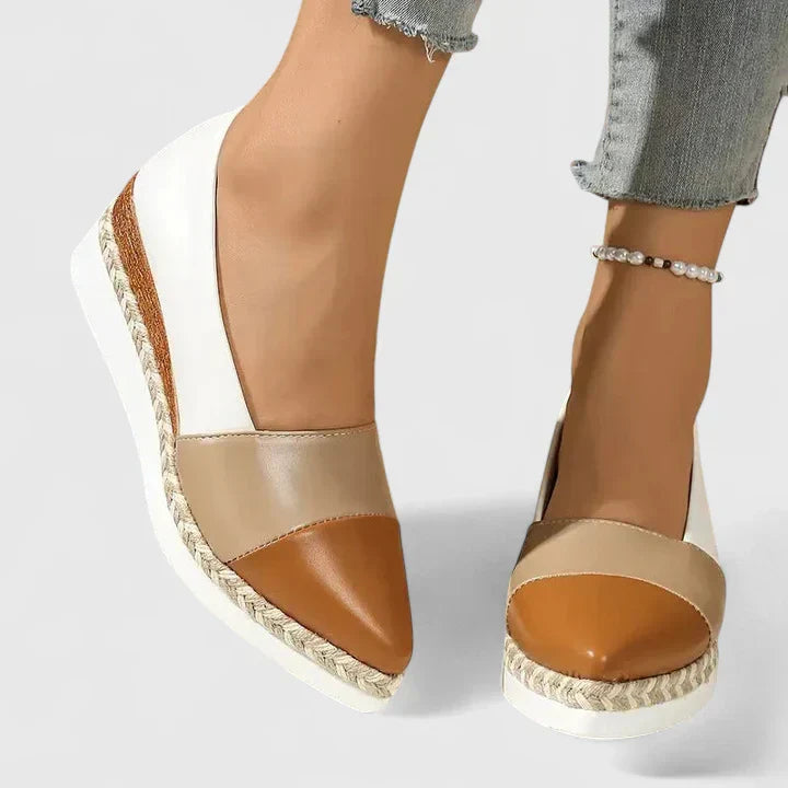 Damen Espadrilles Plateau | Geschlossene Zehen