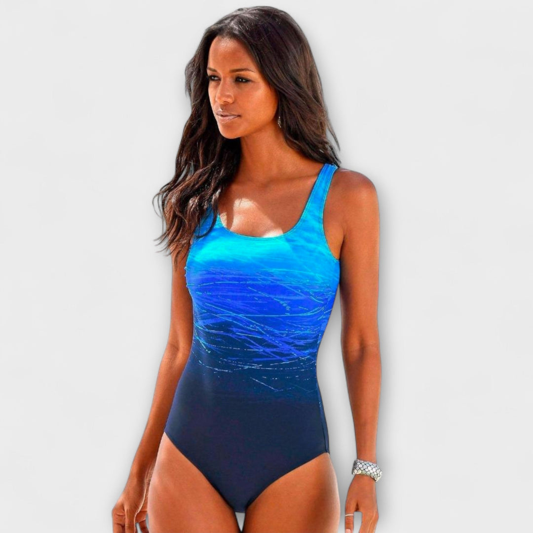 Damen Einteiler Badeanzug mit Print | Tank
