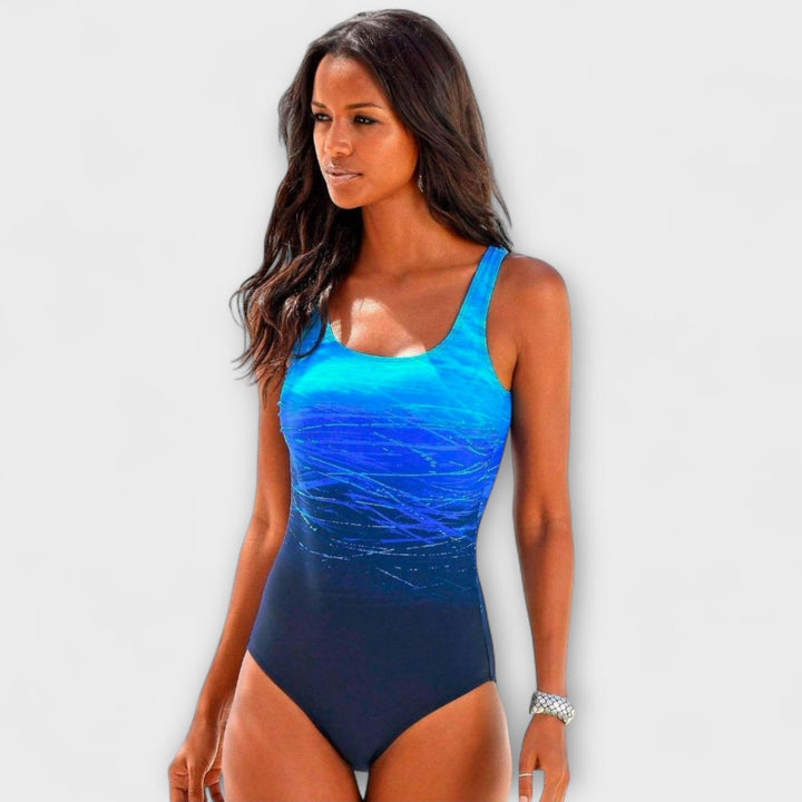 Damen Einteiler Badeanzug mit Print | Tank