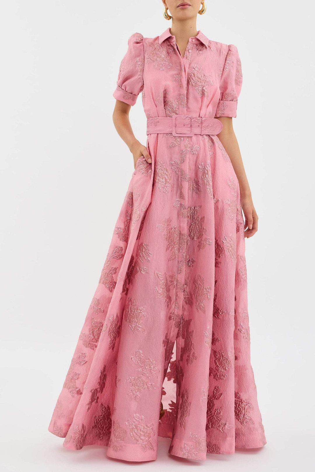 Damen Abendkleid mit Kurzarm | Maxi