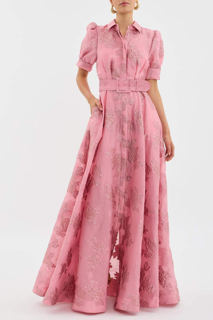 Damen Abendkleid mit Kurzarm | Maxi