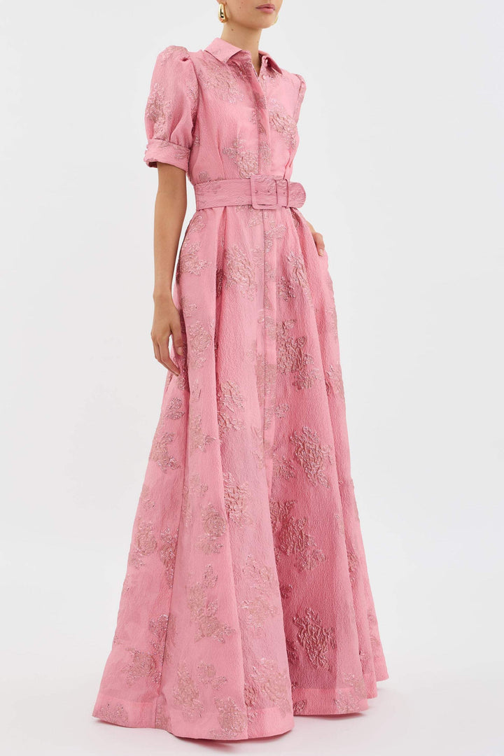 Damen Abendkleid mit Kurzarm | Maxi