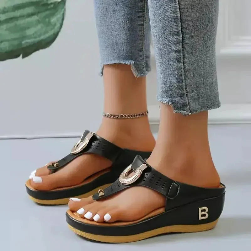 Damen Sandalen mit offenen Zehen | Plateau