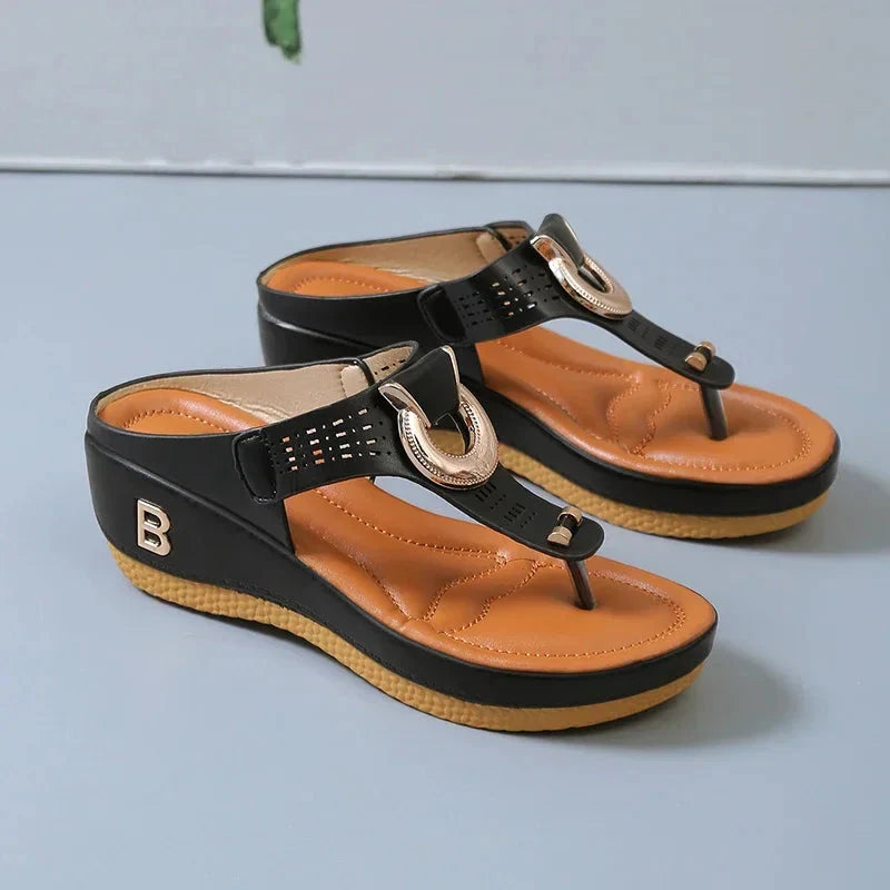 Damen Sandalen mit offenen Zehen | Plateau