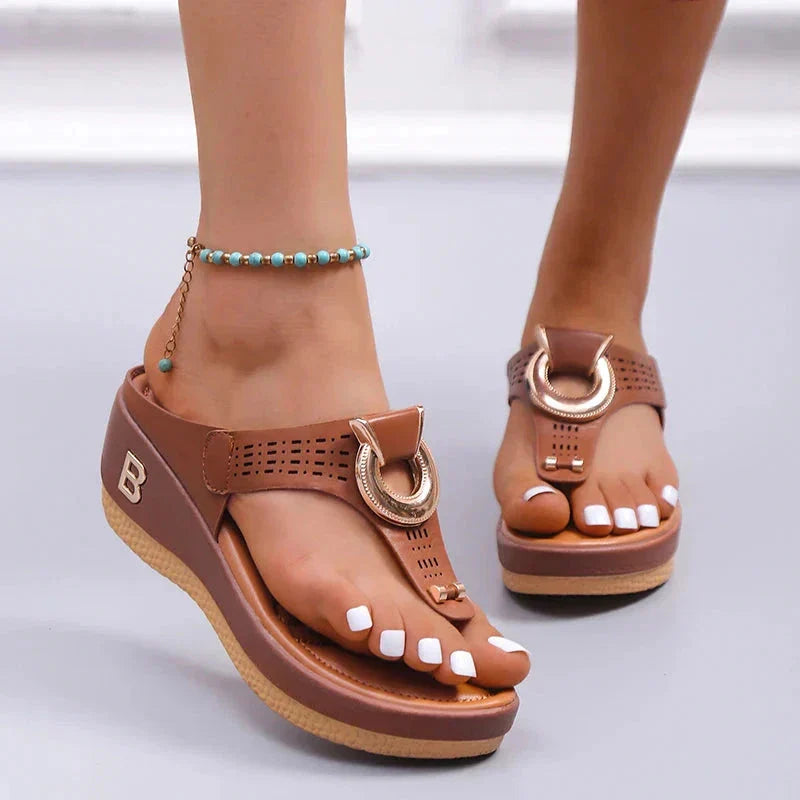 Damen Sandalen mit offenen Zehen | Plateau