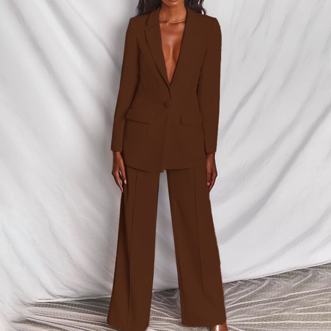 Damen elegantes zweiteiliges Set | Langarm