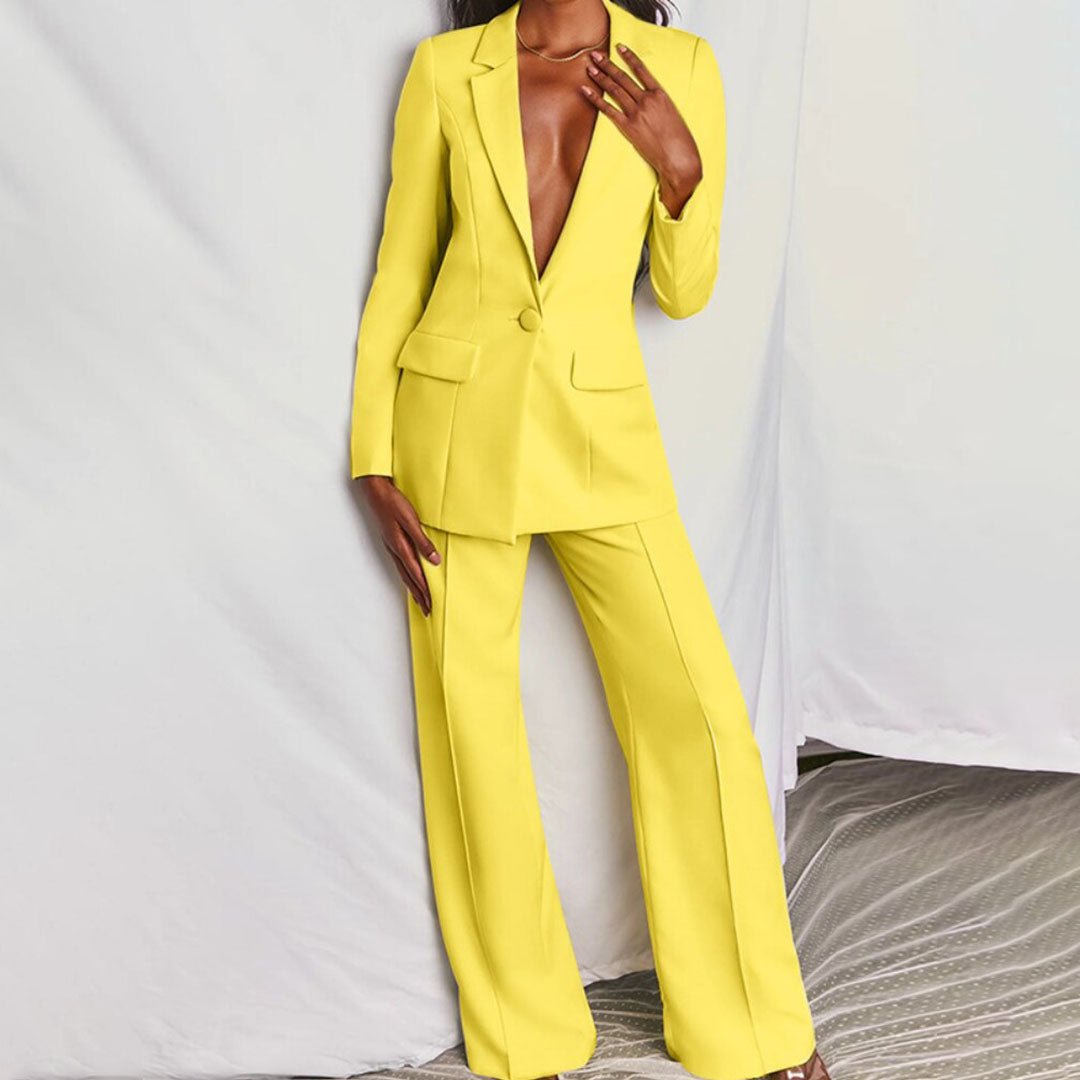 Damen elegantes zweiteiliges Set | Langarm