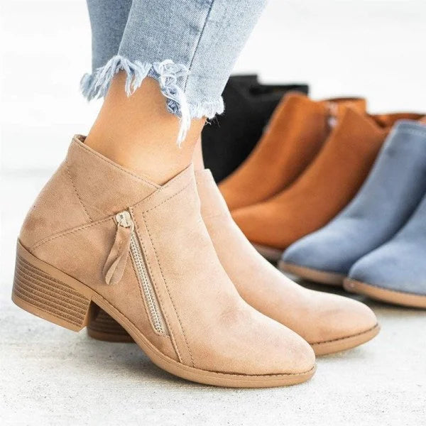 Women's orthopedic ankle boots | Side Zipper