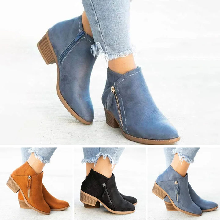 Women's orthopedic ankle boots | Side Zipper