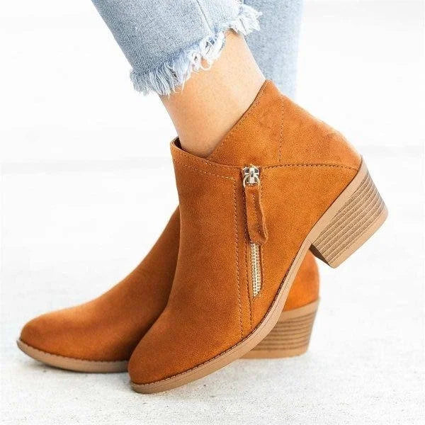 Women's orthopedic ankle boots | Side Zipper