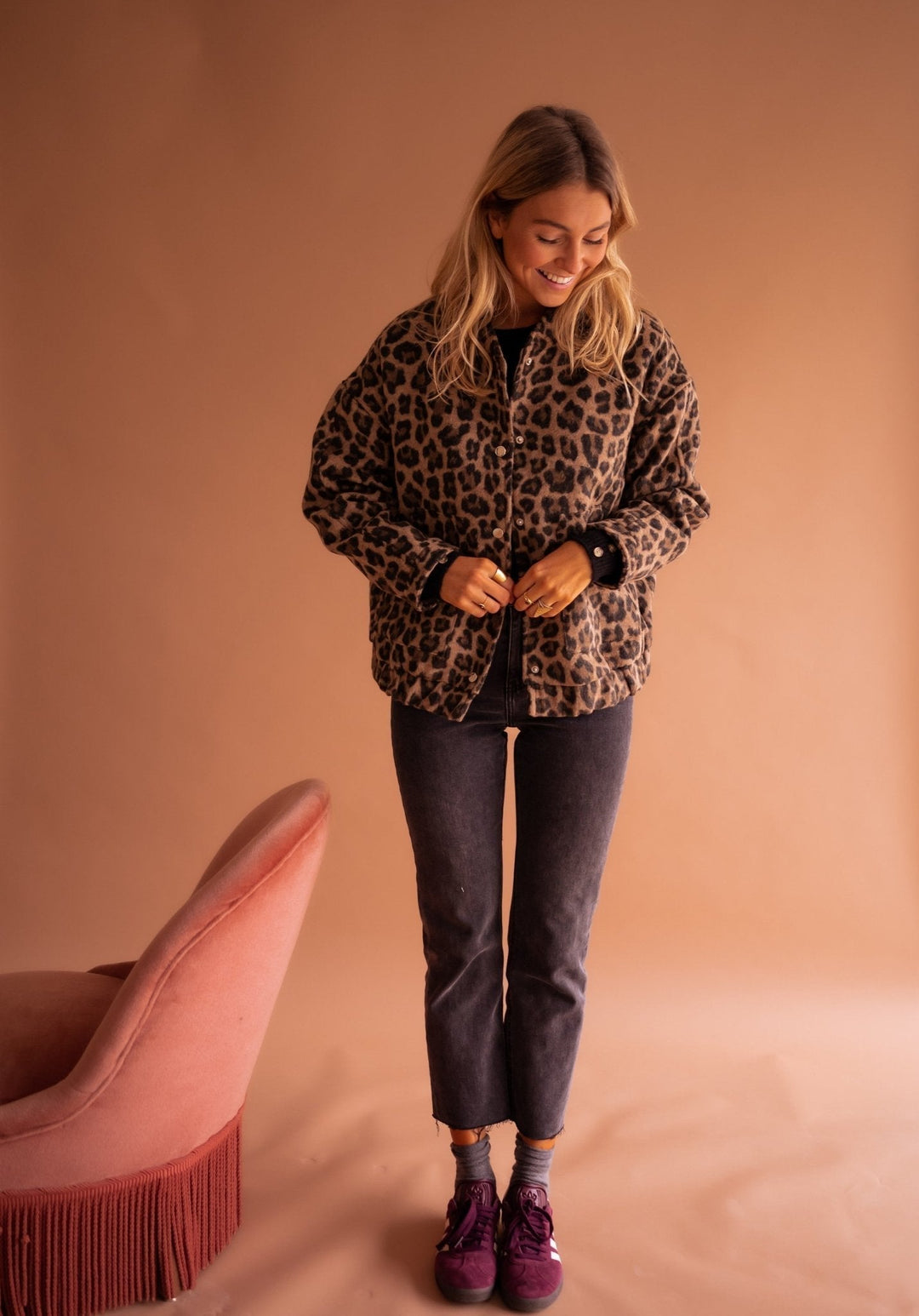 Women's Winter Jacket | Leopard Print