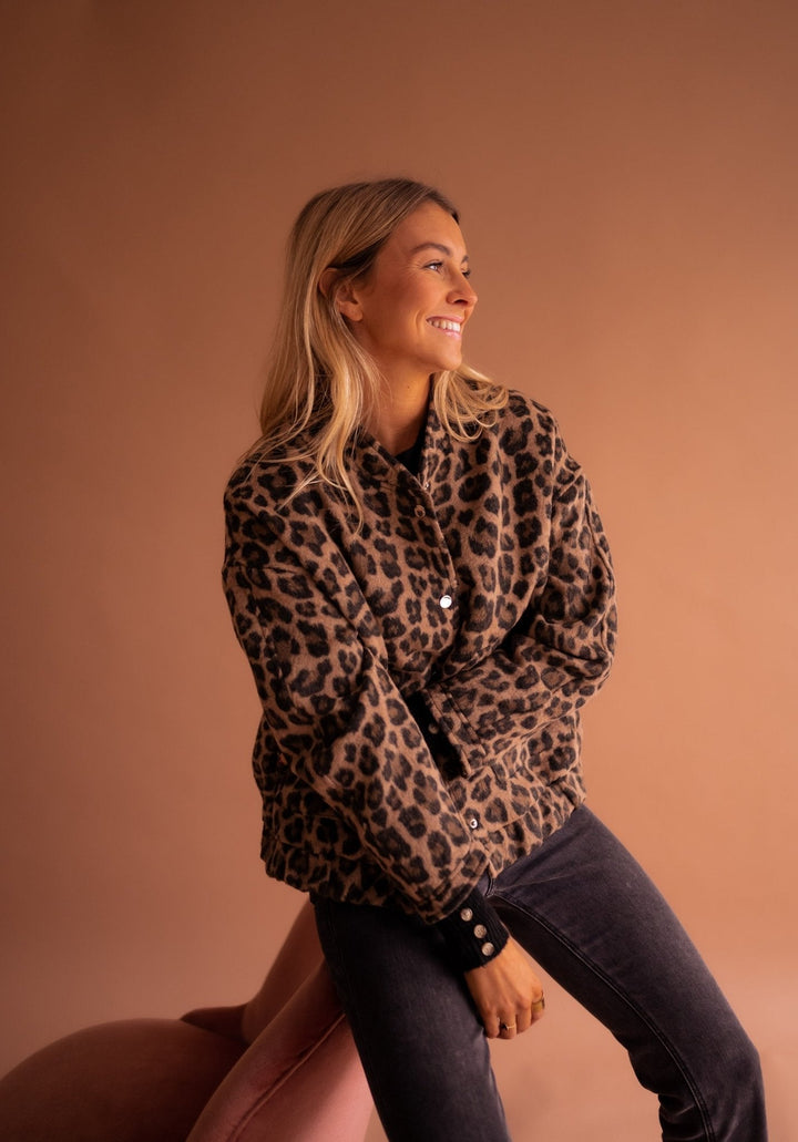 Women's Winter Jacket | Leopard Print