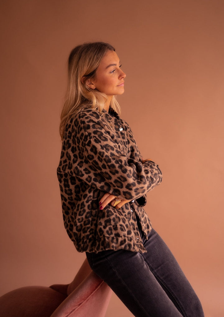 Women's Winter Jacket | Leopard Print
