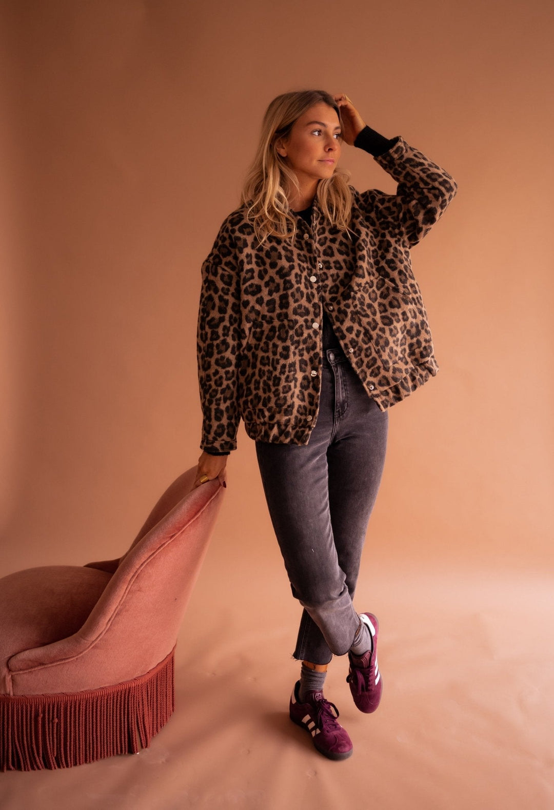 Women's Winter Jacket | Leopard Print