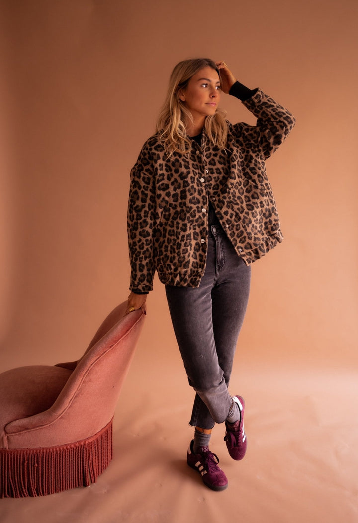 Women's Winter Jacket | Leopard Print