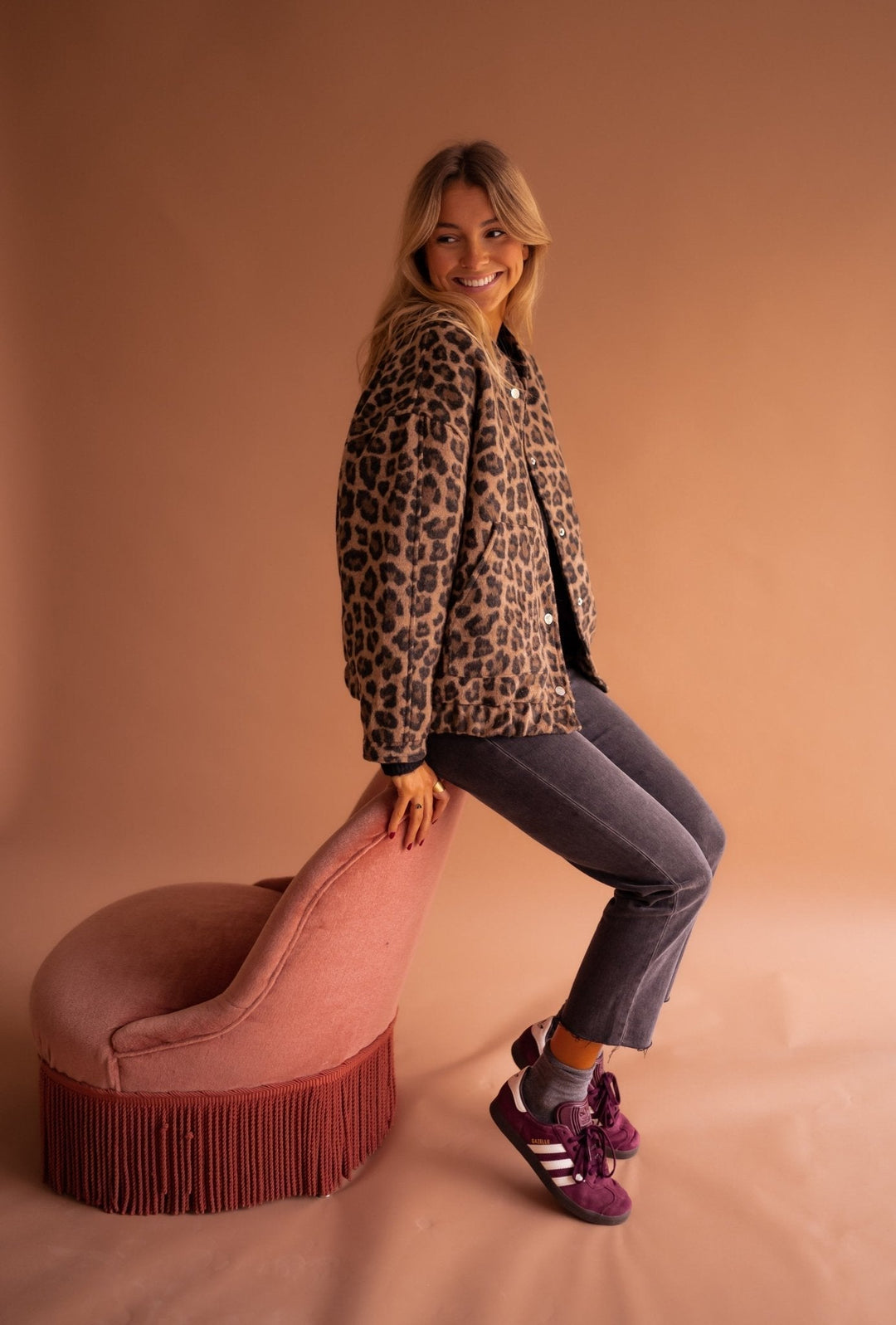 Women's Winter Jacket | Leopard Print
