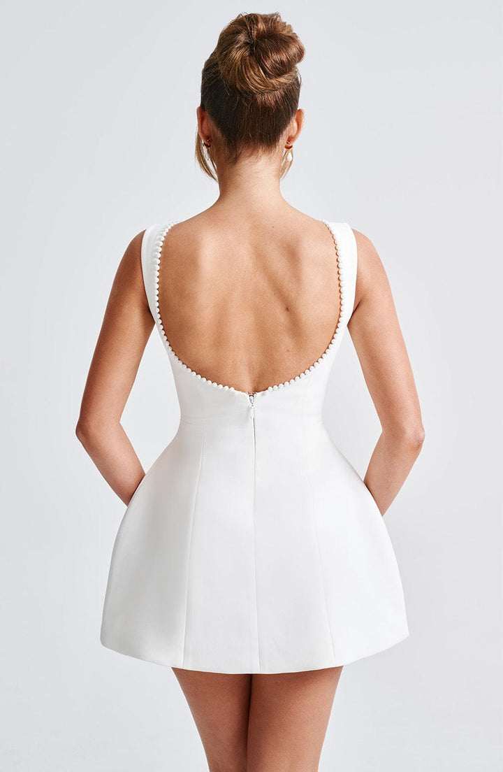 Damen Hochzeitskleid mit Schleife am Rücken | Mini