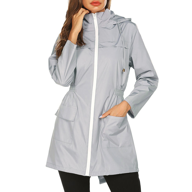 Damen Leichte Regenjacke | Tailliert