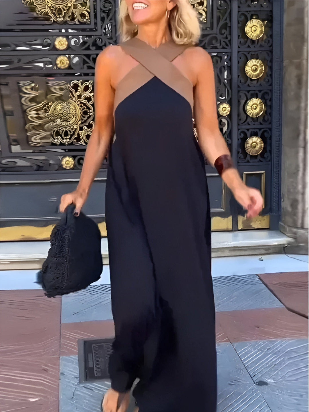 Damen Maxi-Kleid Halter | Ärmellos