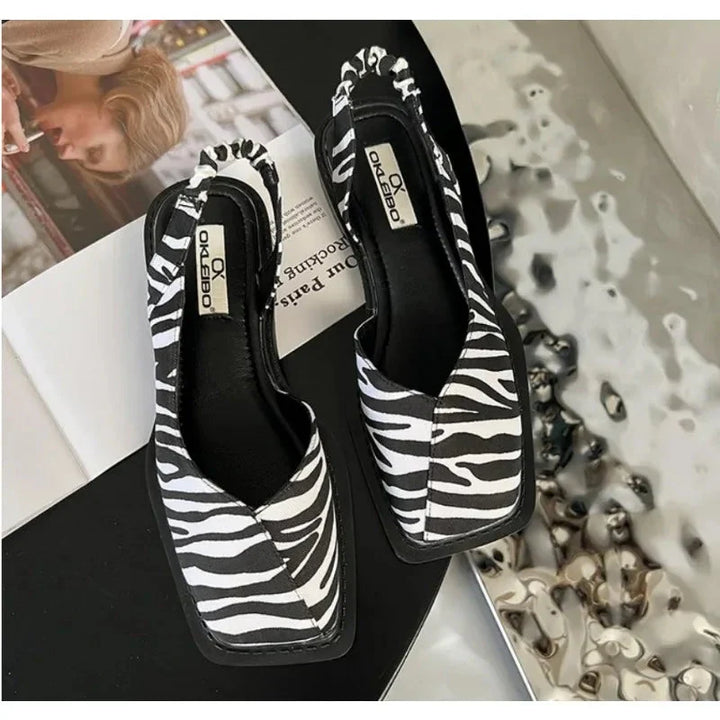 Damen Flache Schlupfschuhe mit quadratischer Spitze | Komfort