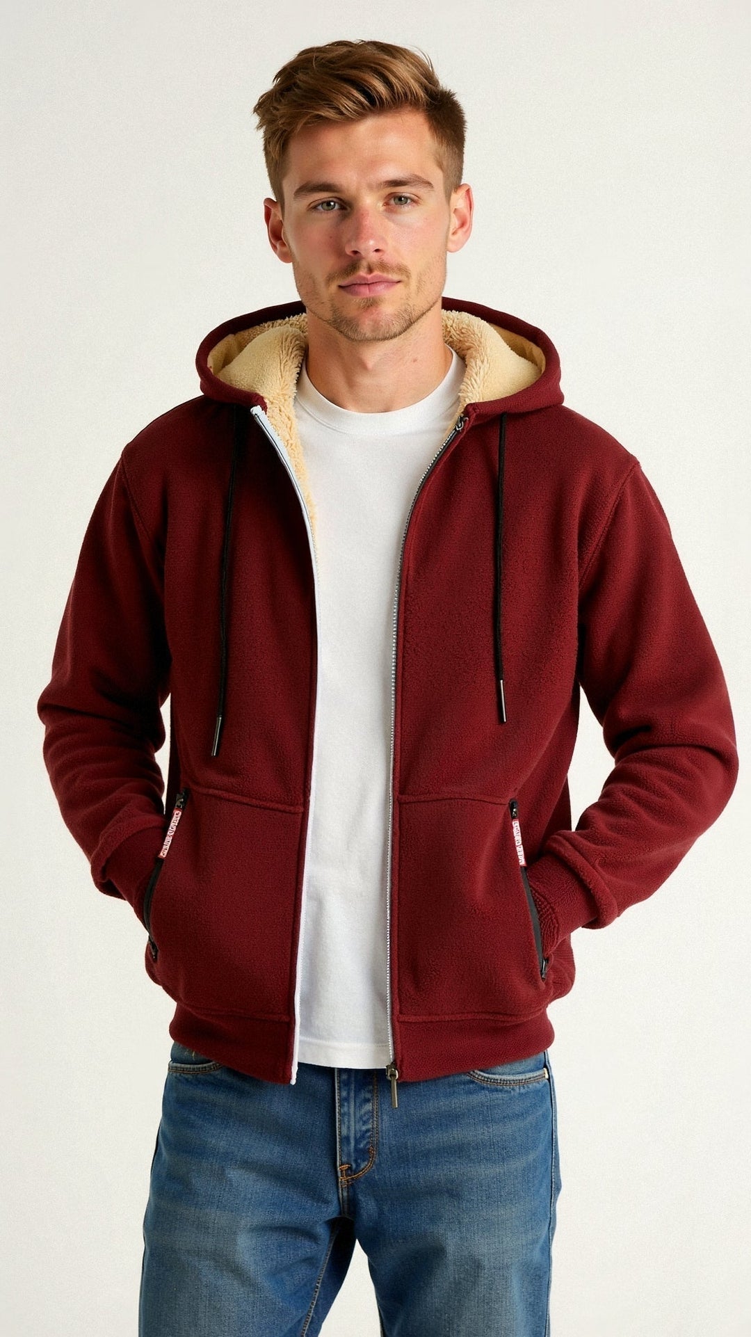Men's Zip-Up Hoodie | Winter