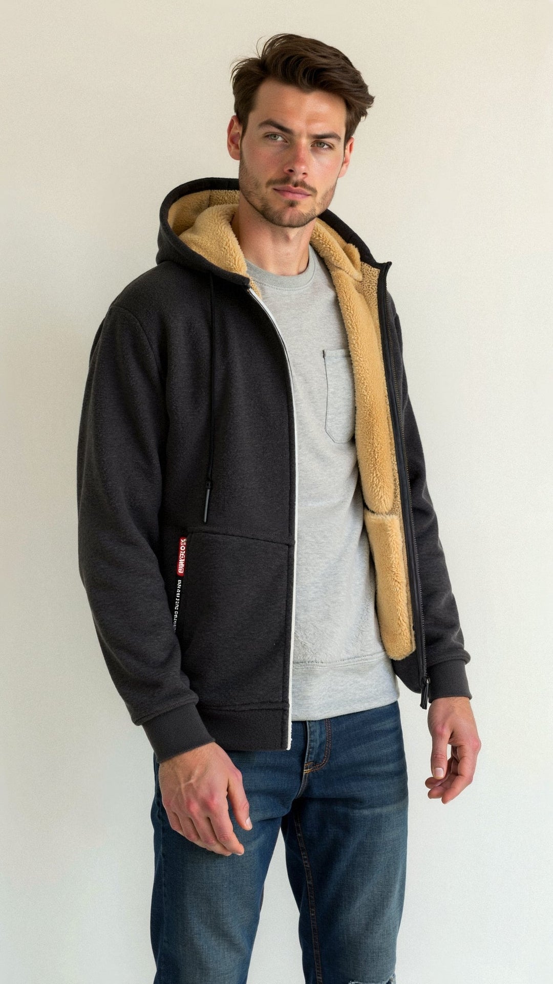 Men's Zip-Up Hoodie | Winter