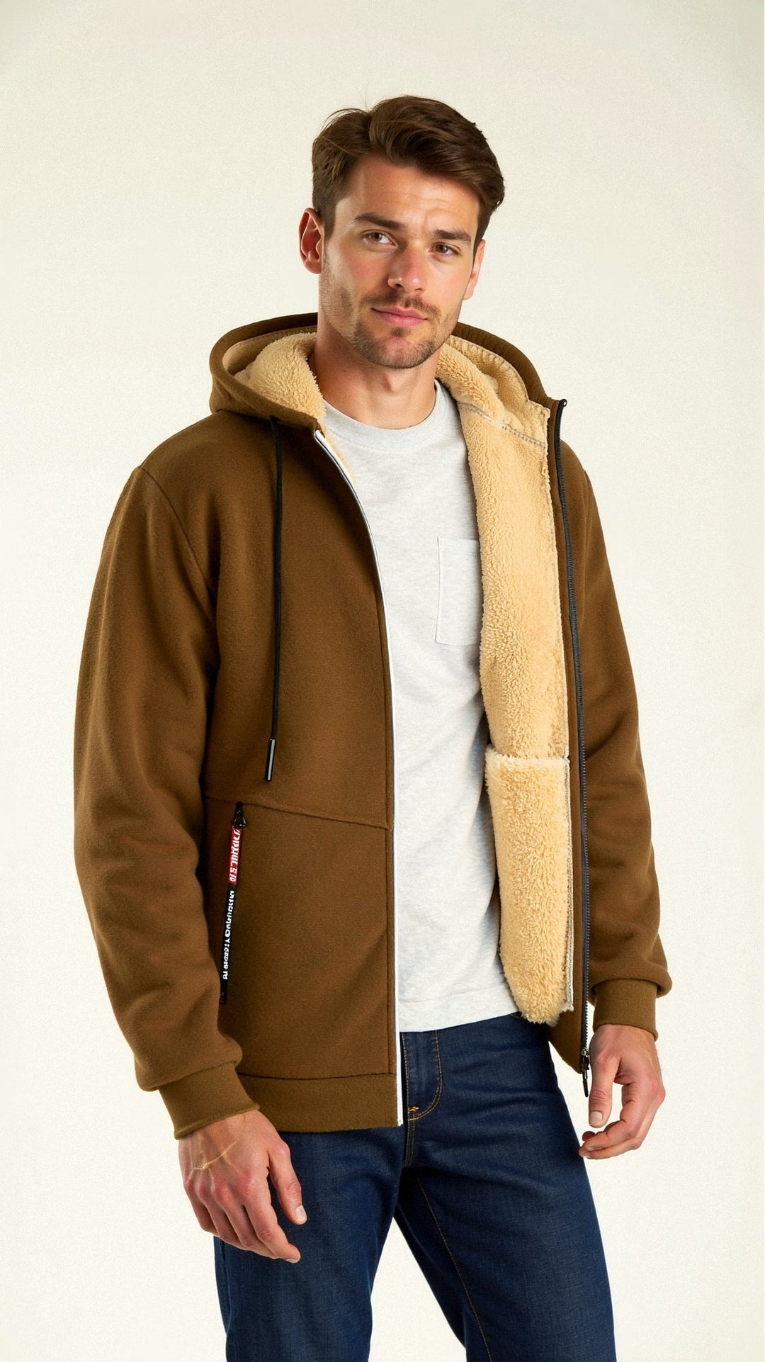 Men's Zip-Up Hoodie | Winter