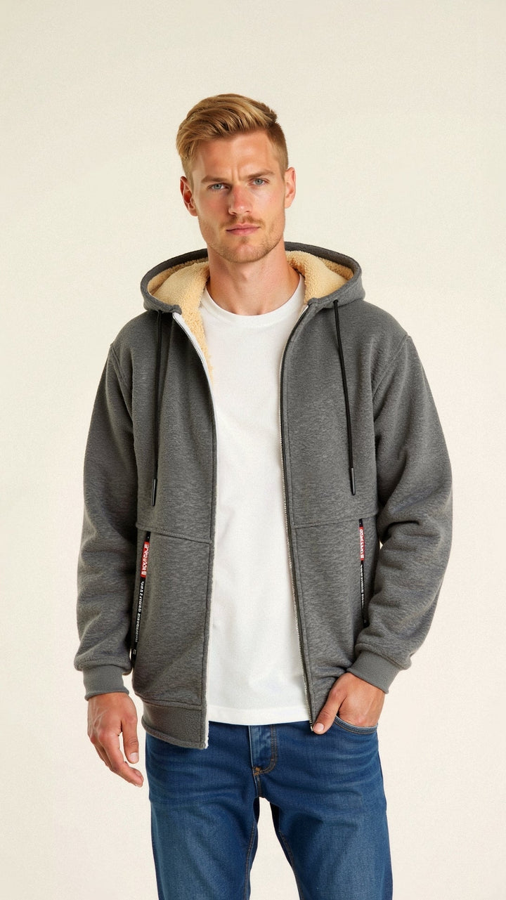 Men's Zip-Up Hoodie | Winter