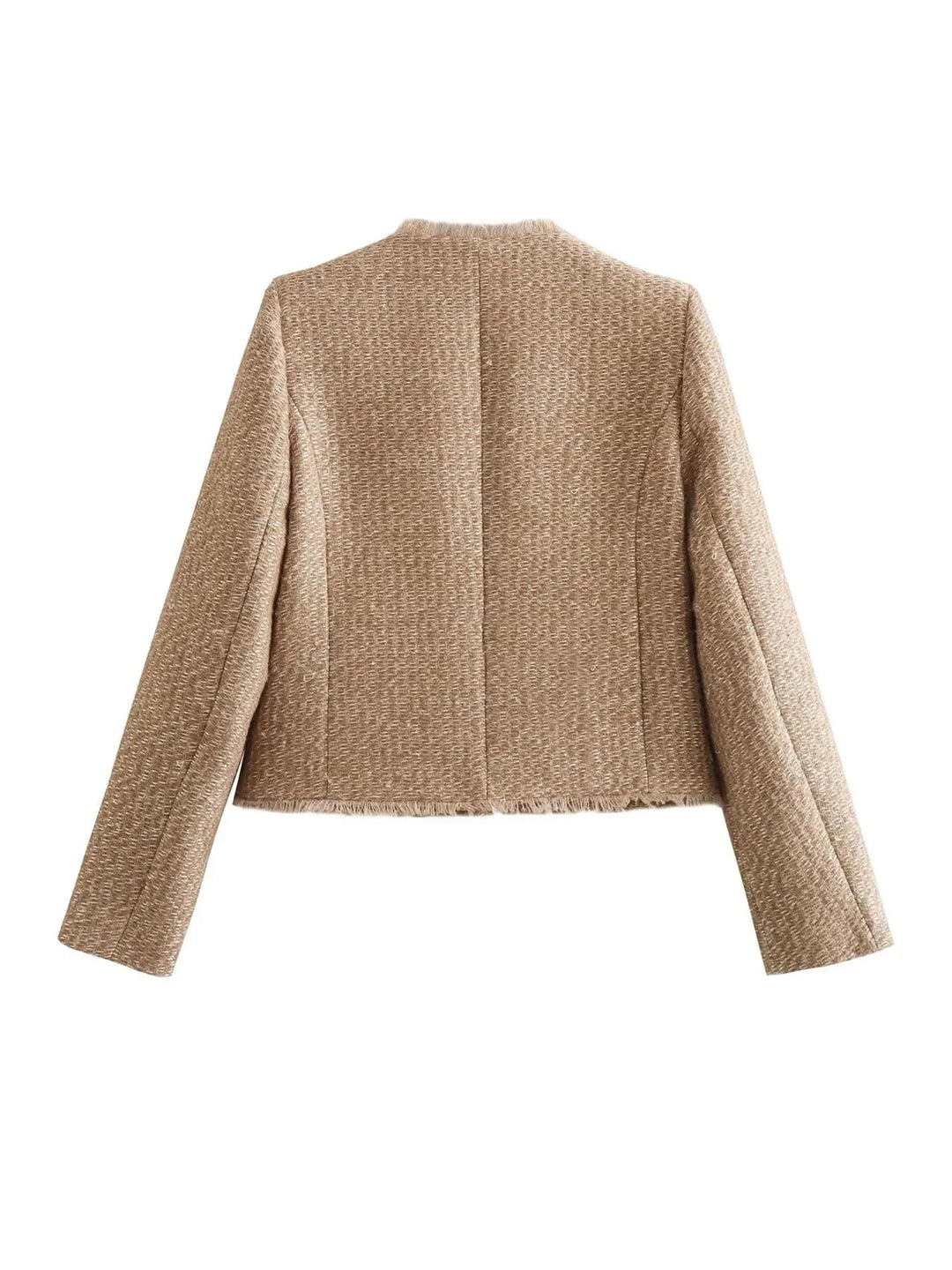 Damen Kurzes Tweed-Sakko | Lang